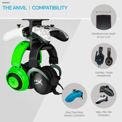 THE ANVIL - UNDER DESK DUAL HANGER - DAXORA