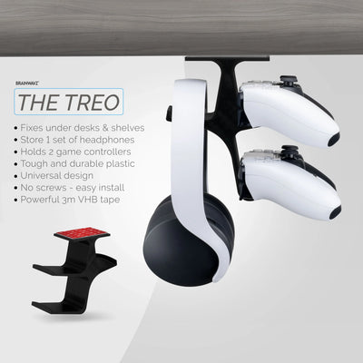 THE TREO - UNDER DESK DUAL HANGER - DAXORA