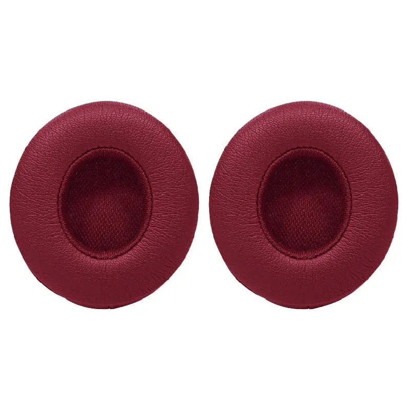 Beats Solo3, Solo 2 Wireless, On - Ear, Burgundy, Ecological Leather ( 1 Pair Ear Pads ) - DAXORA