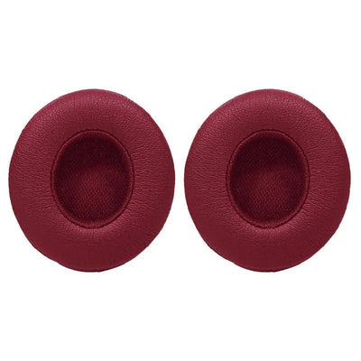 Beats Solo3, Solo 2 Wireless, On - Ear, Burgundy, Ecological Leather ( 1 Pair Ear Pads ) - DAXORA