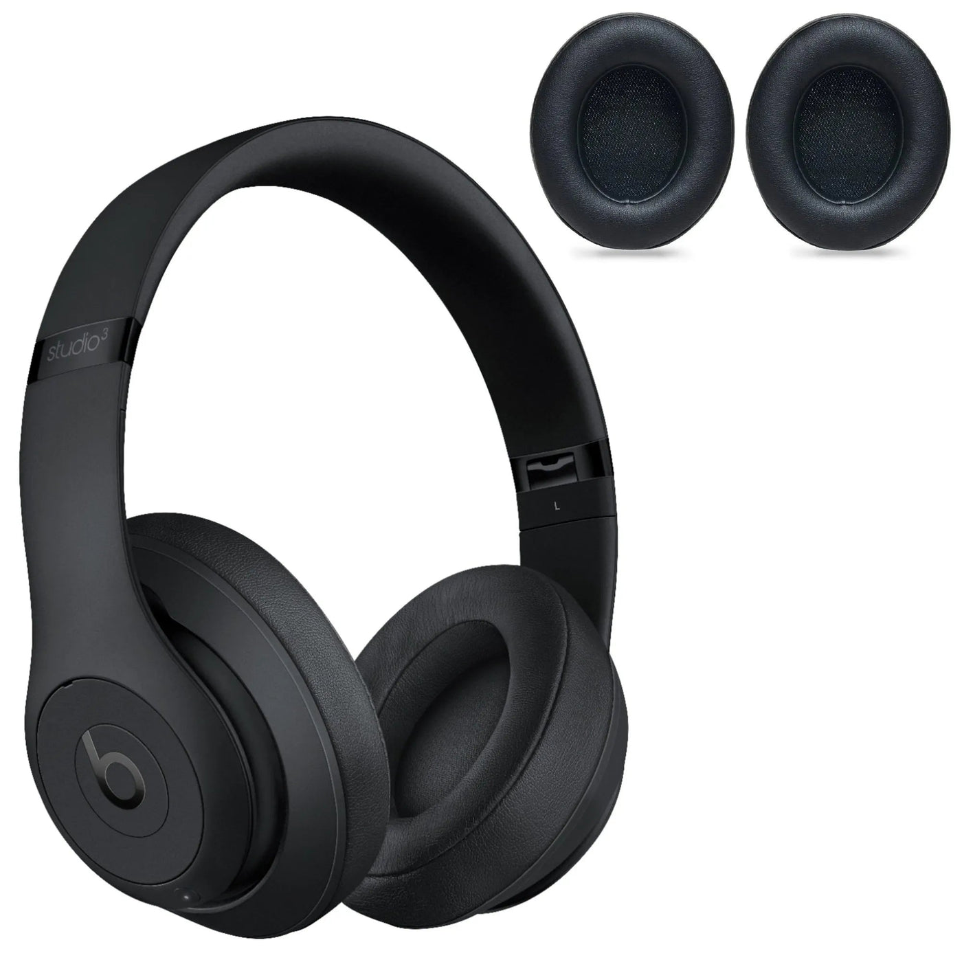 Beats Studio3, Studio 2.0 with cable/Wireless, Over-Ear, Black, Ecological Leather (1 Pair Ear Pads)
