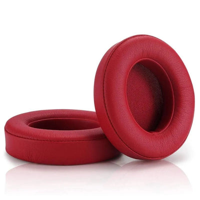 Beats Studio3, Studio 2.0 with cable/Wireless, Over - Ear, Dark Red, Ecological Leather ( 1 Pair Ear Pads ) - DAXORA