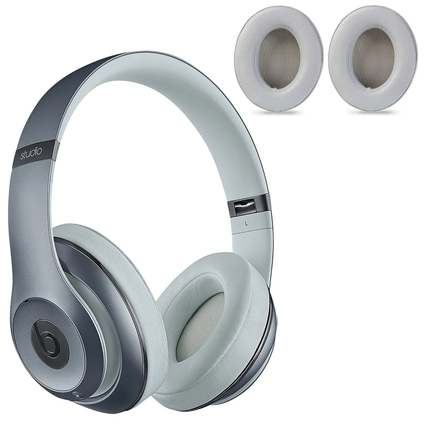 Beats Studio3, Studio 2.0 with cable/Wireless, Over-Ear, Grey, Ecological Leather (1 Pair Ear Pads)