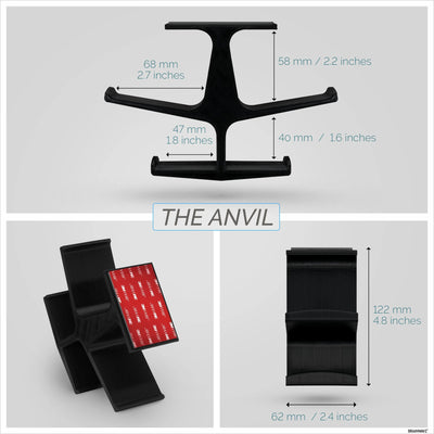 THE ANVIL - UNDER DESK DUAL HANGER - DAXORA