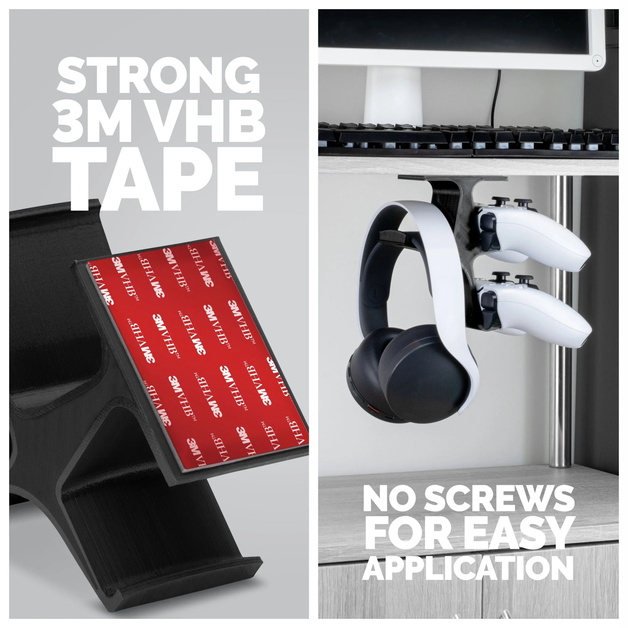 THE TREO - UNDER DESK DUAL HANGER - DAXORA