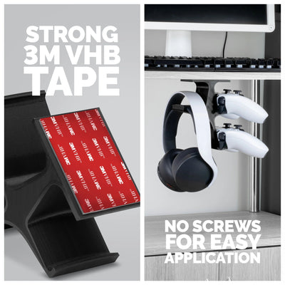 THE TREO - UNDER DESK DUAL HANGER - DAXORA